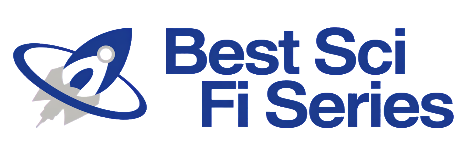 Best Sci Fi Series logo — wordmark with rocket icon