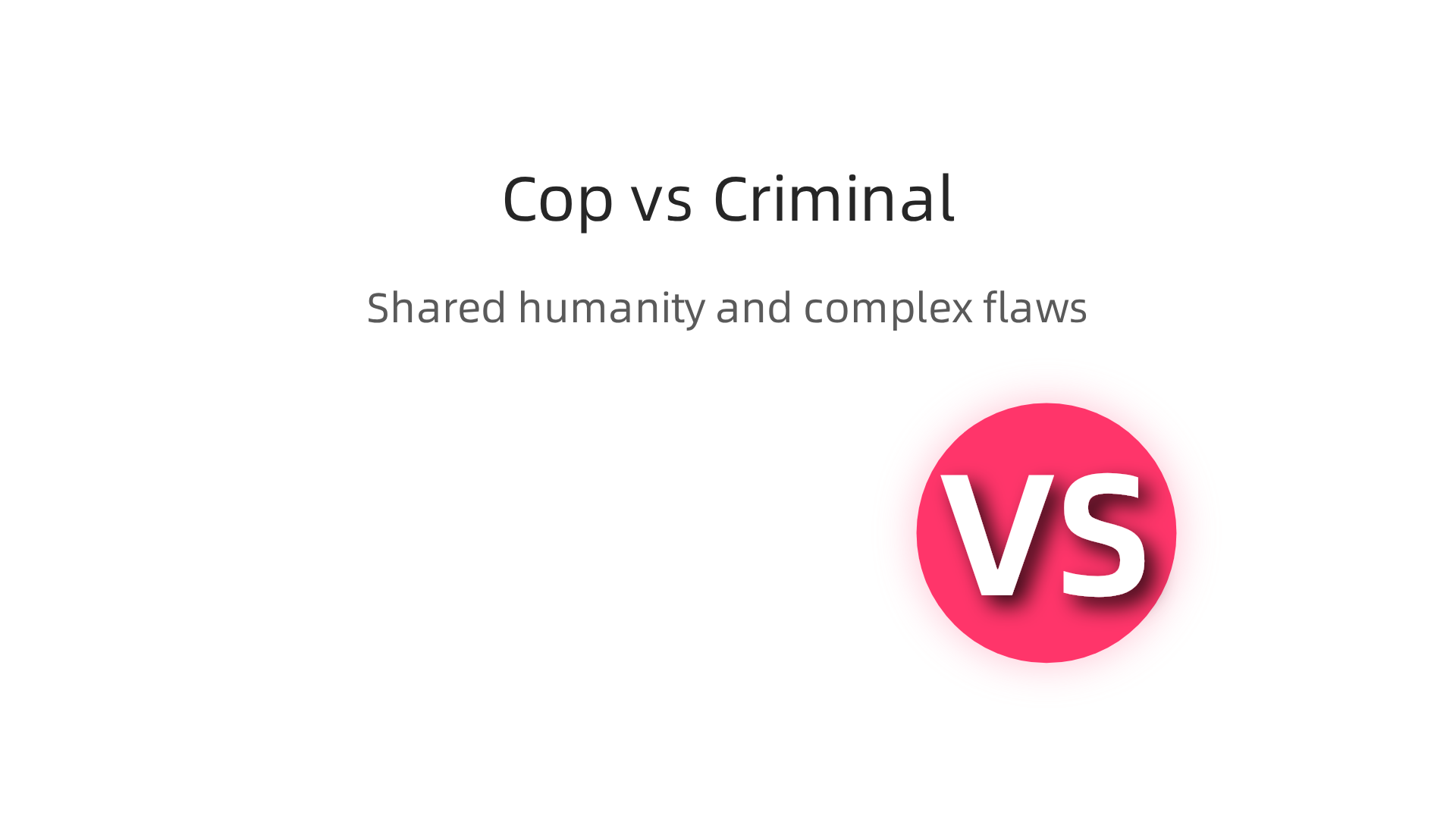 An infographic comparing the character archetypes of Vincent Hanna (the cop) and Neil McCauley (the criminal) from Heat, emphasizing their shared humanity and complex flaws.