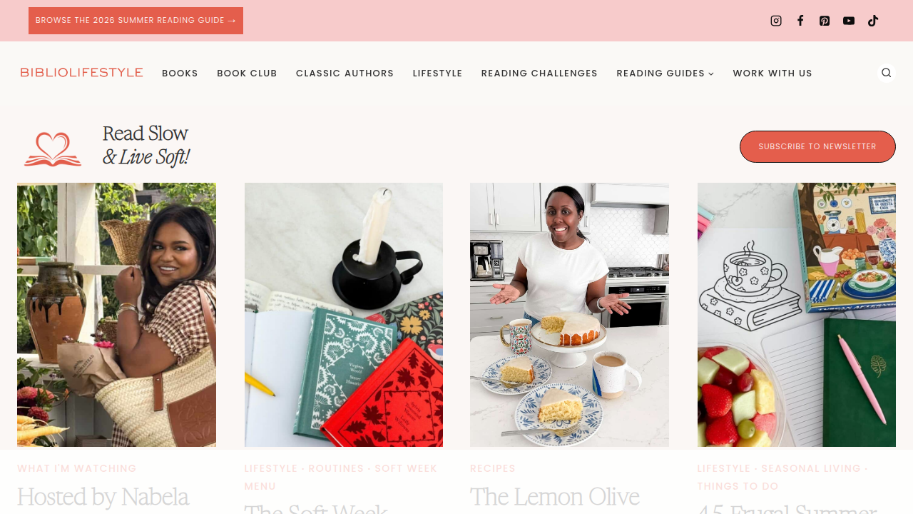 Find curated book lists and reading guides on Bibliolifestyle's website.