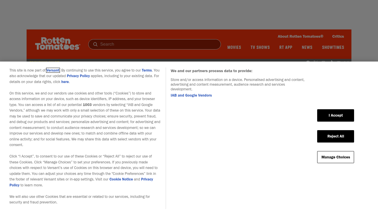 Consult critical reviews and audience scores for movies and TV shows on Rotten Tomatoes.