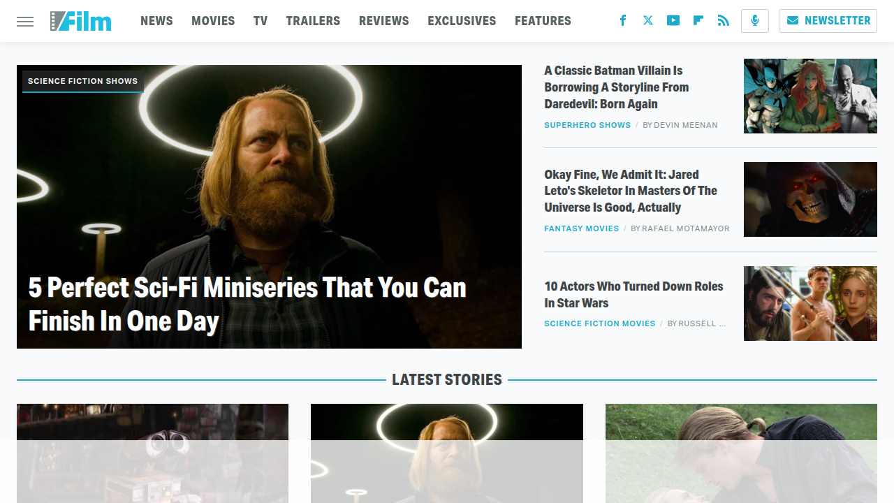 Slashfilm.com, a movie news and review site offering curated lists, including top sci-fi films.